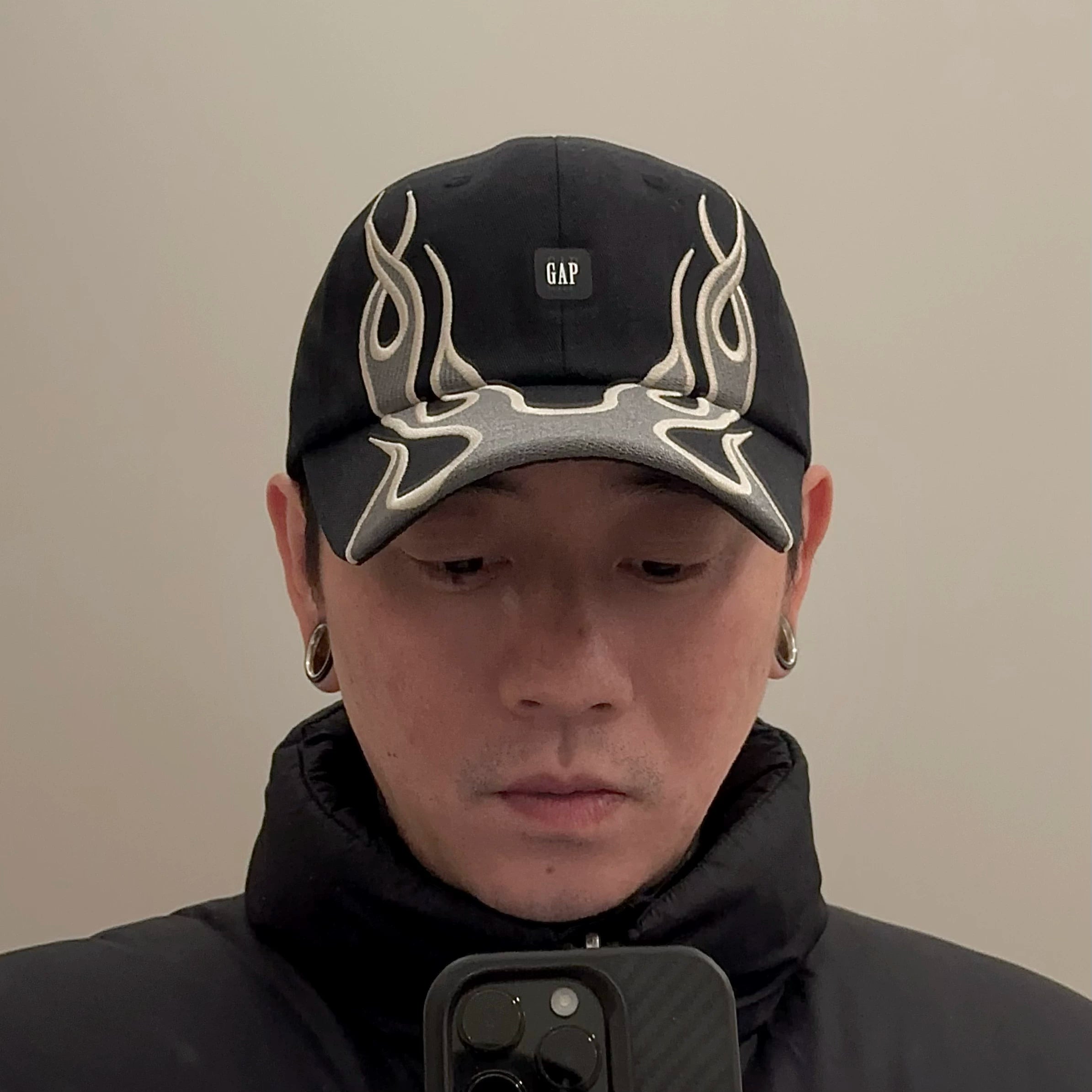 Premium YZY Flame Embroidery Kanye Style Baseball Cap