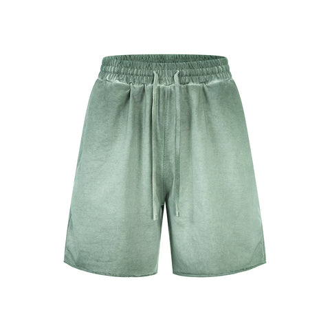 KANYE's loose, washed and distressed shorts