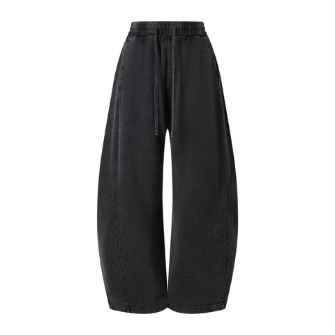 Kanye stretch water-washed curved-cut jogger pants