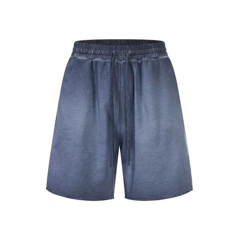 KANYE's loose, washed and distressed shorts