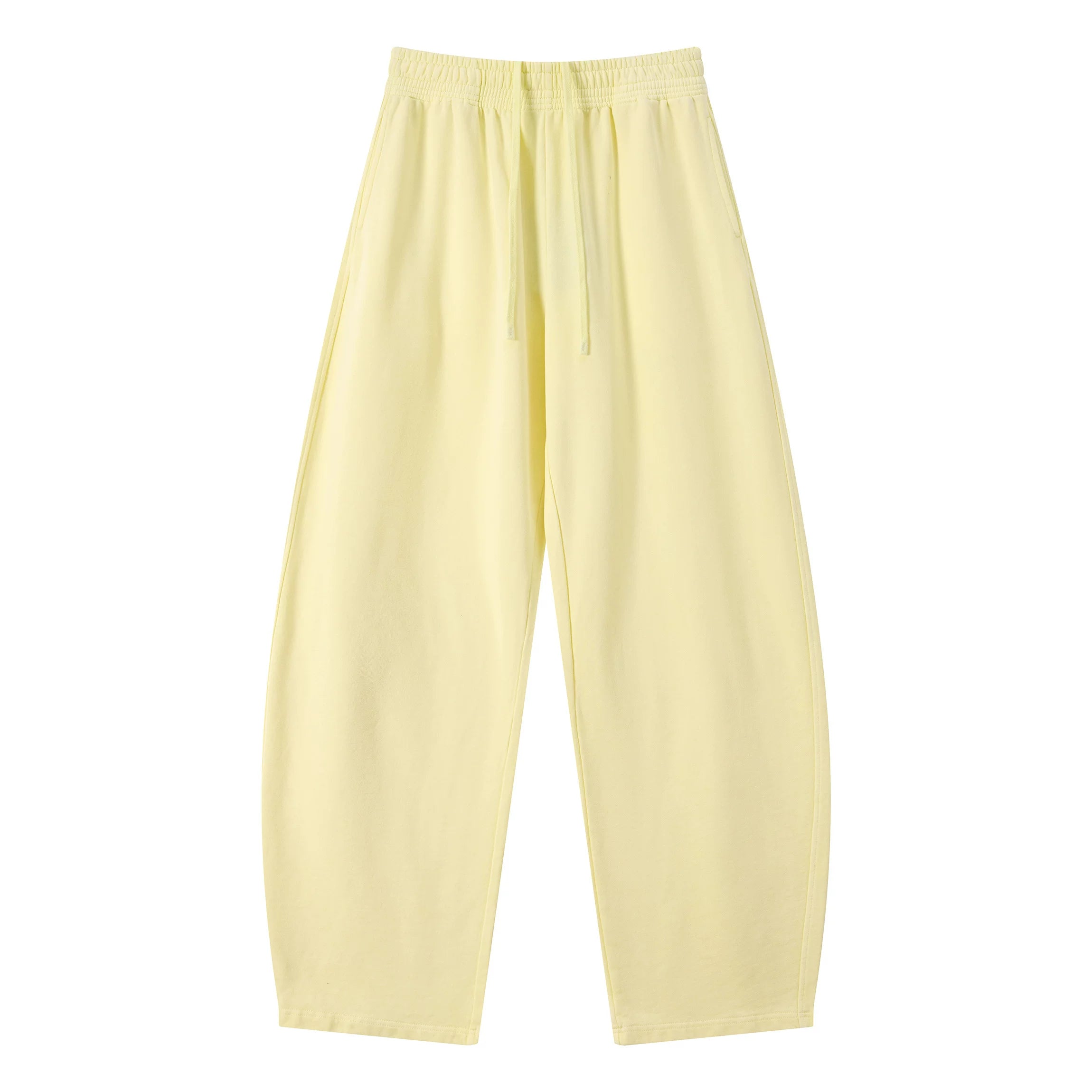 Kanye stretchy distressed washed curved-leg pants