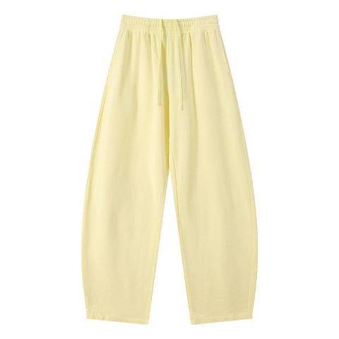 Kanye stretchy distressed washed curved-leg pants