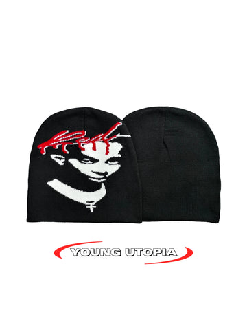 American Streetwear Playboi Carti Style Slouchy Beanie