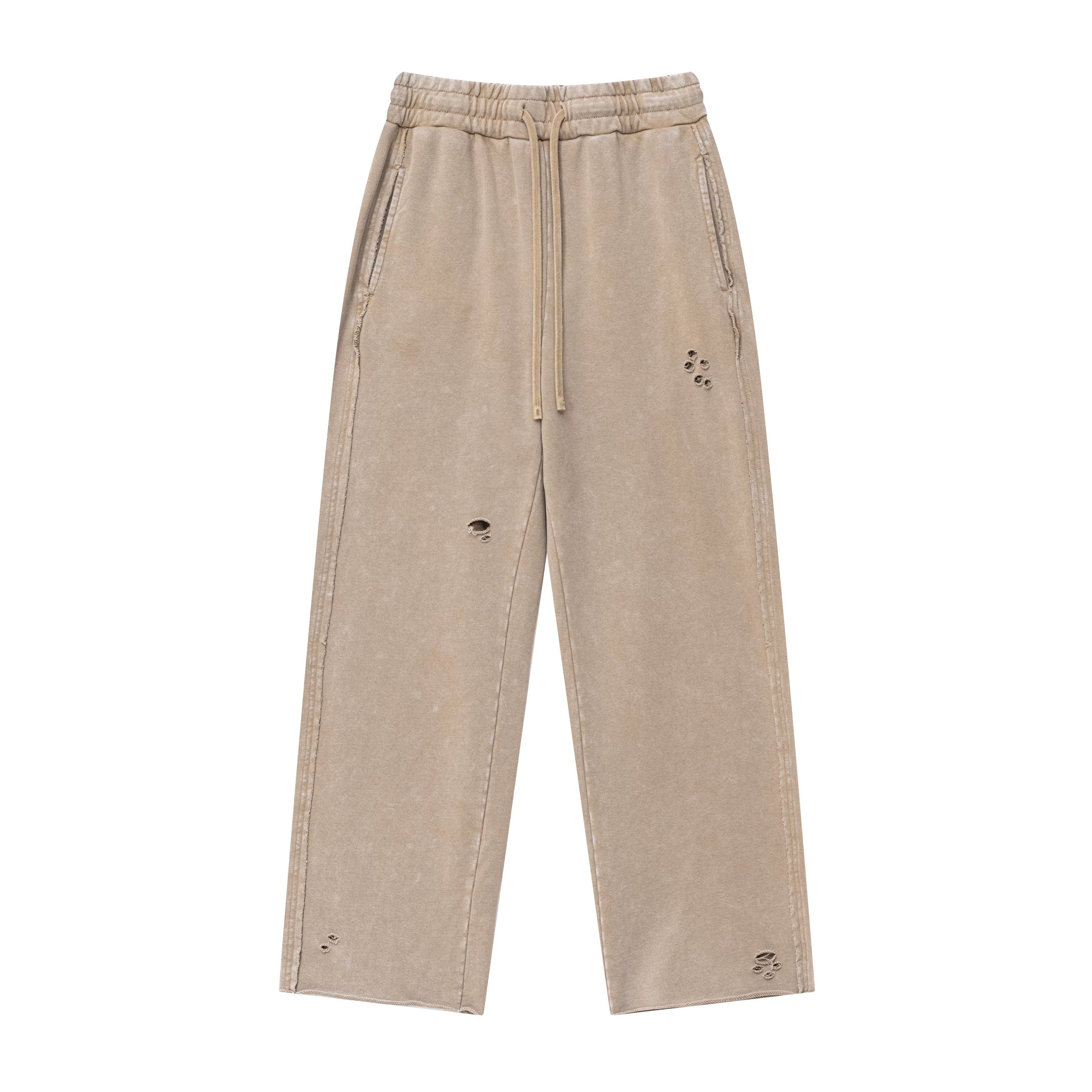 Kanye's distressed washed-out casual pants