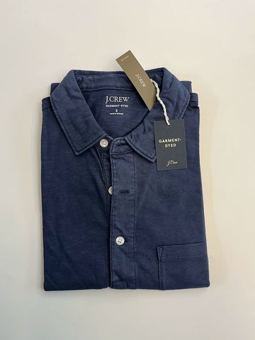 J.CREW Pure Cotton Solid-color Polo Shirt