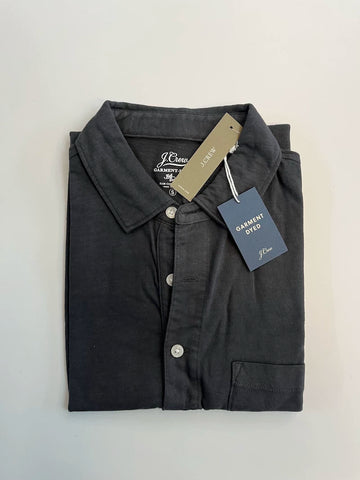 J.CREW Pure Cotton Solid-color Polo Shirt