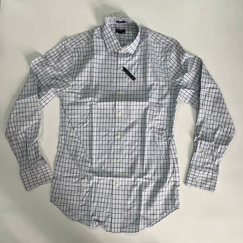 J.CREW Check Print Iron-Friendly Long-Sleeved Shirt