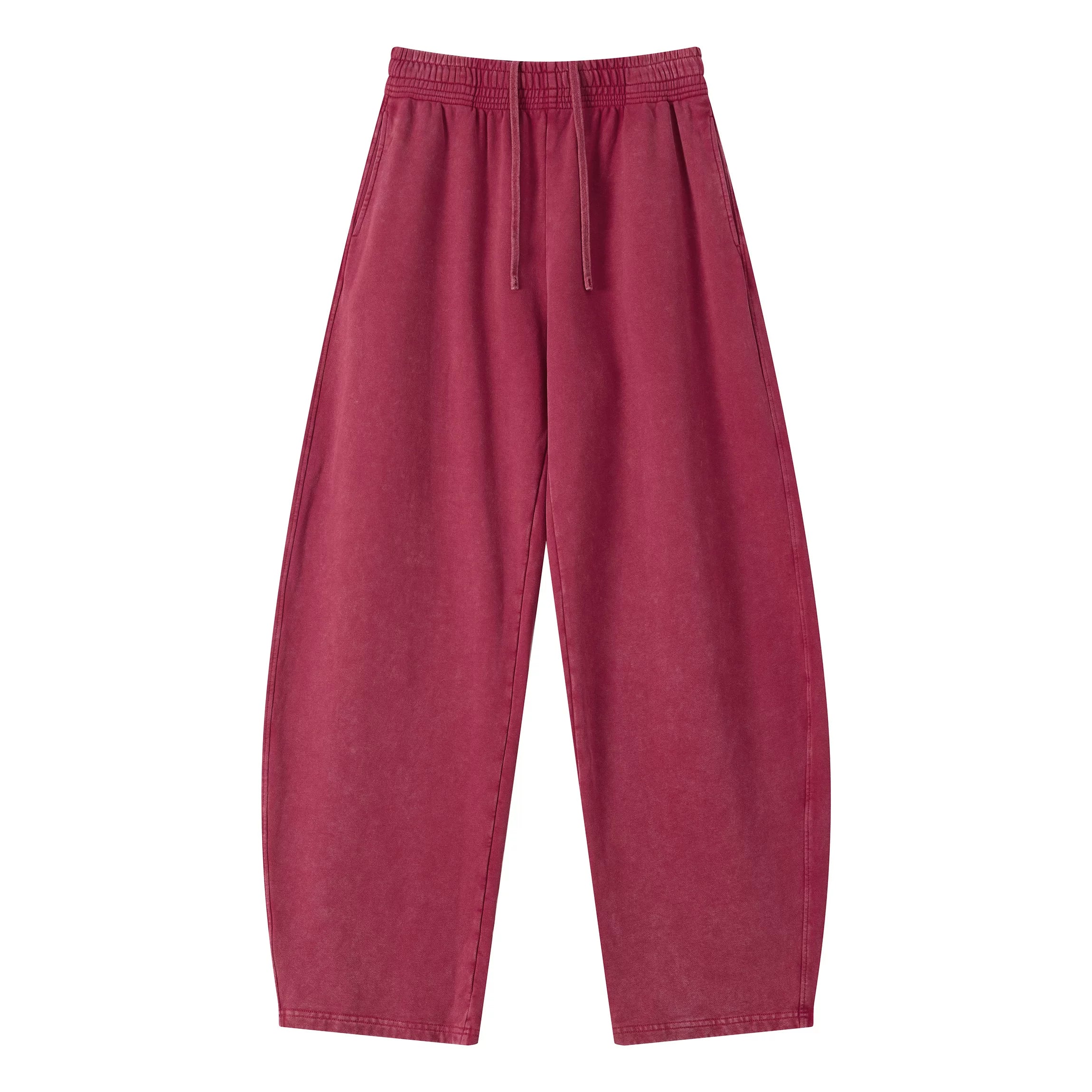Kanye stretchy distressed washed curved-leg pants
