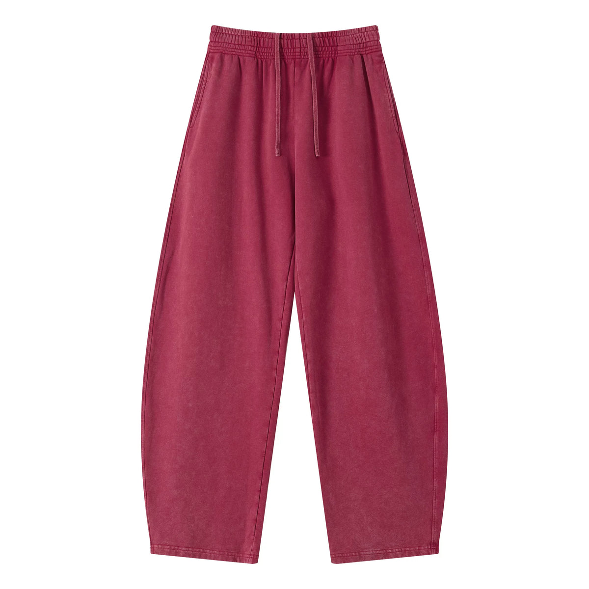 Kanye stretchy distressed washed curved-leg pants