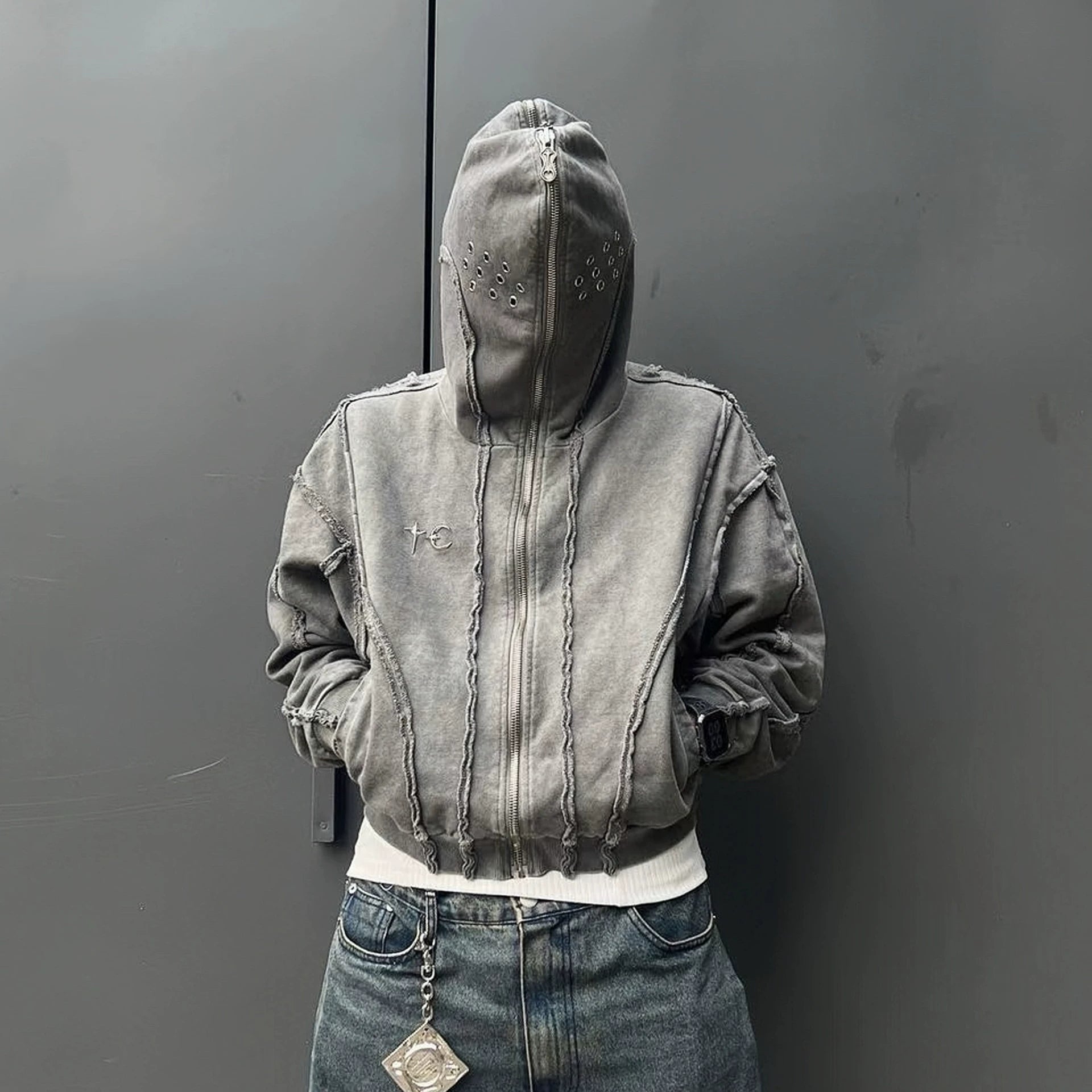 THUG CLUB Shark Mask Hoodie