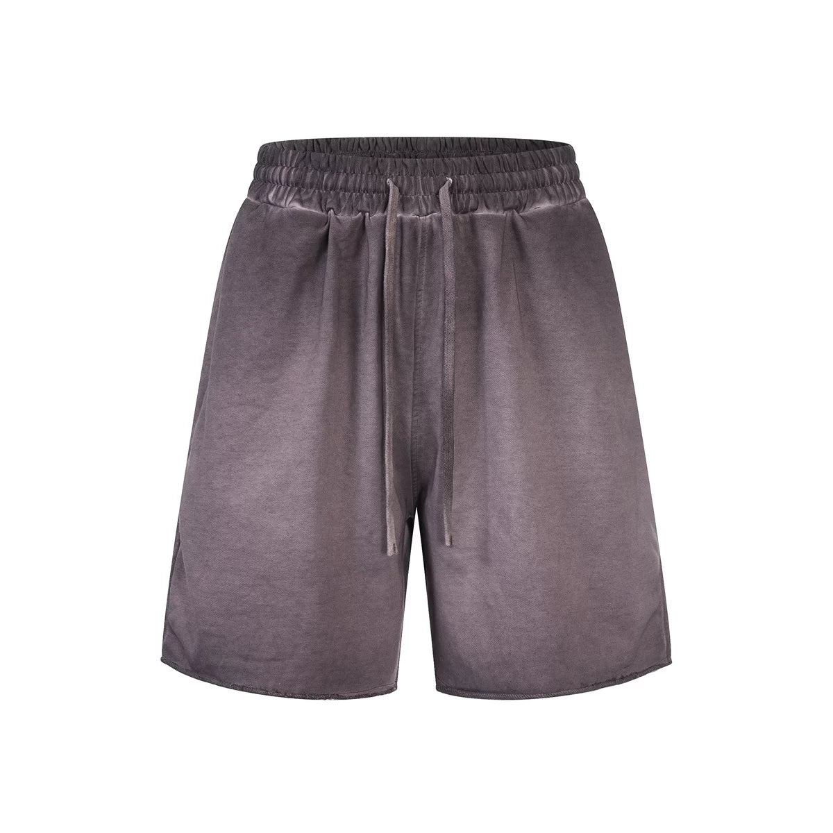KANYE's loose, washed and distressed shorts