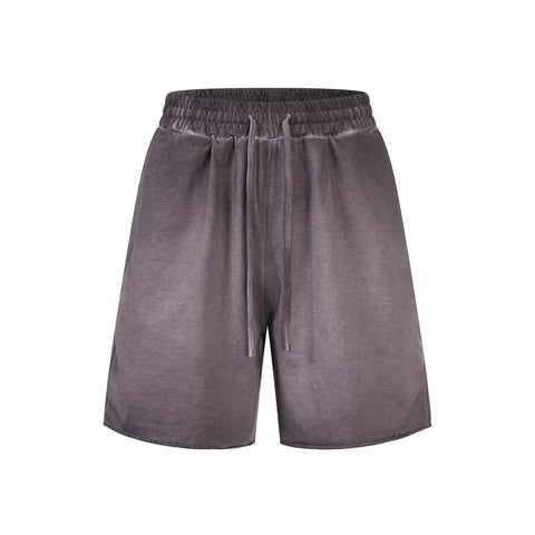 KANYE's loose, washed and distressed shorts
