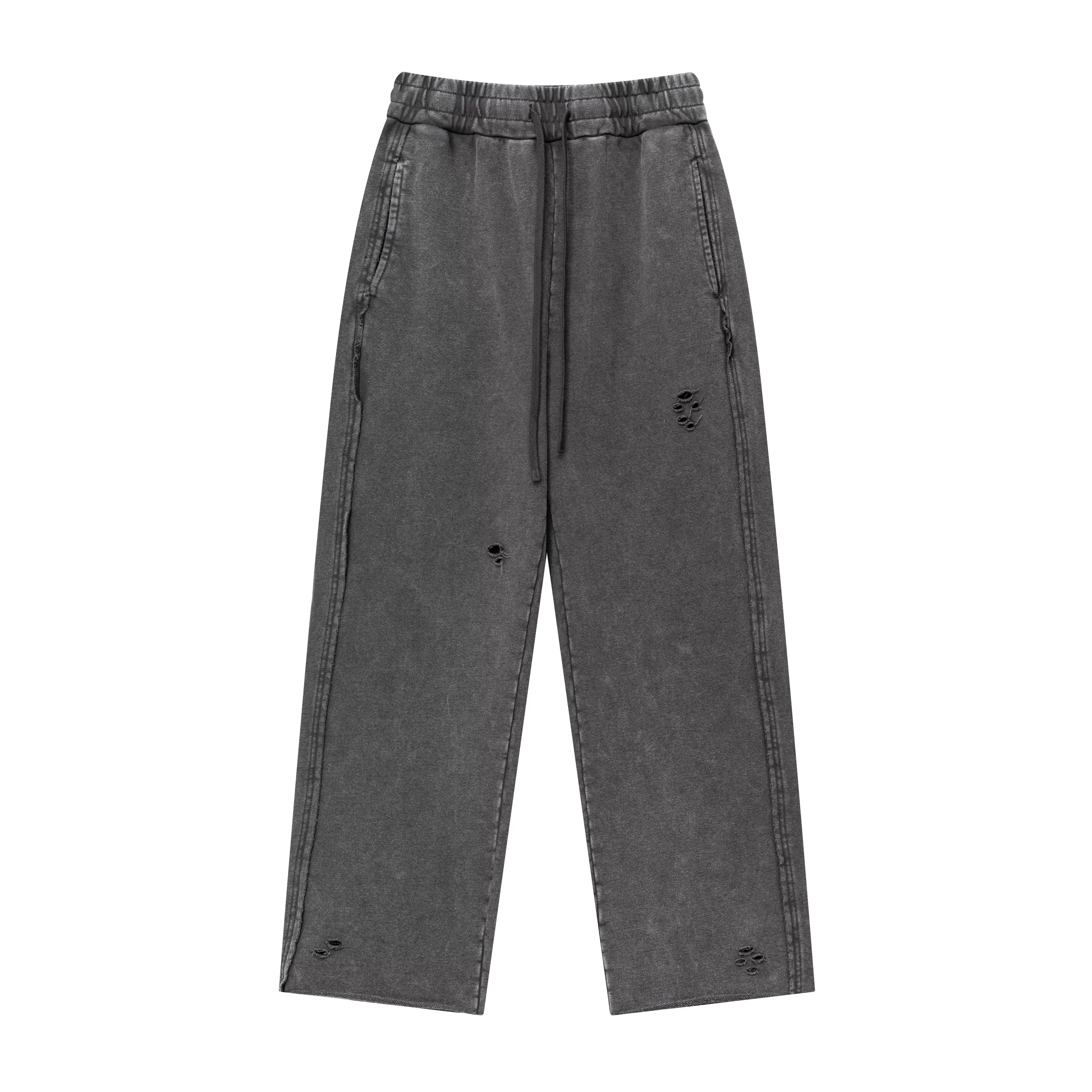 Kanye's distressed washed-out casual pants
