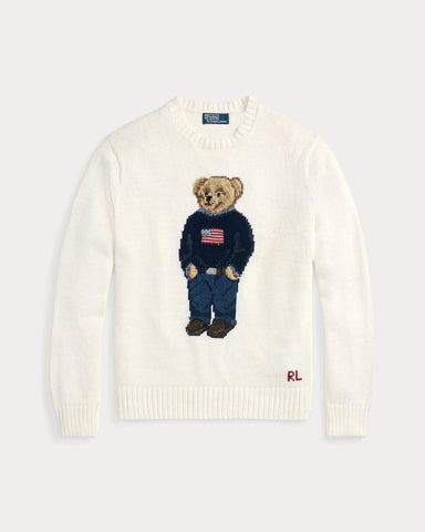 Ralph Lauren Polo Bear Baumwoll-Leinen-Pullover