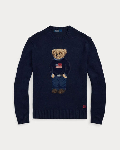 Ralph Lauren Polo Bear Baumwoll-Leinen-Pullover