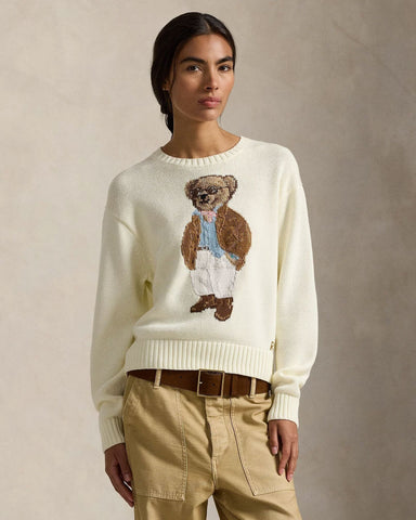 Ralph Lauren Polo Bear Baumwollpullover mit Rundhalsausschnitt