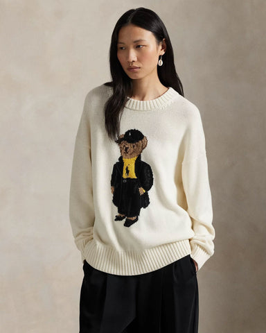Ralph Lauren Polo Bear Baumwollpullover mit Rundhalsausschnitt