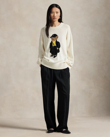 Ralph Lauren Polo Bear Baumwollpullover mit Rundhalsausschnitt