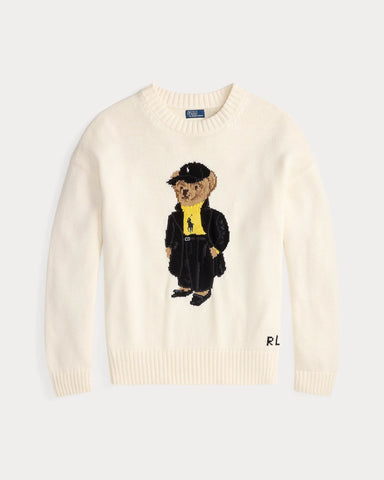 Ralph Lauren Polo Bear Baumwollpullover mit Rundhalsausschnitt