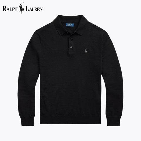 Ralph Lauren Wollpullover mit Polokragen
