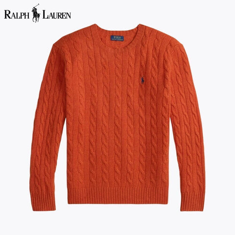 Ralph Lauren Zopfmusterpullover aus Wolle und Kaschmir
