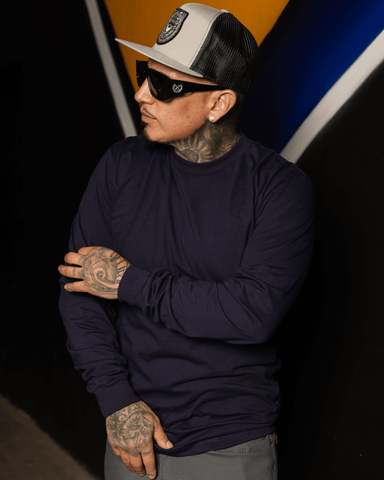 The Perfect Long Sleeve Tee - Navy Blue
